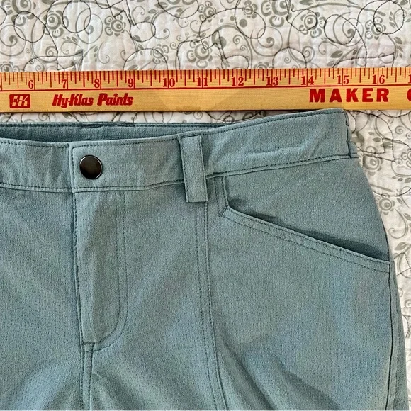 Duluth Trading Co Dusty Blue Cargo Roll-tab Hiking Pants Sporty Activewear - Picture 4 of 10